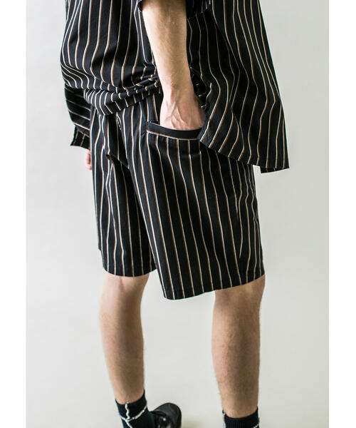 MONKEY TIME(モンキータイム)の「<monkey time> STRIPE SHORTS/ショートパンツ(その他パンツ・メンズ・ブラック・M/L/S)」の3枚目の写真