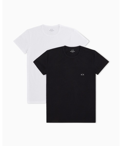 A|Xアルマーニ エクスチェンジ】2PACK クールネック半袖Tシャツ