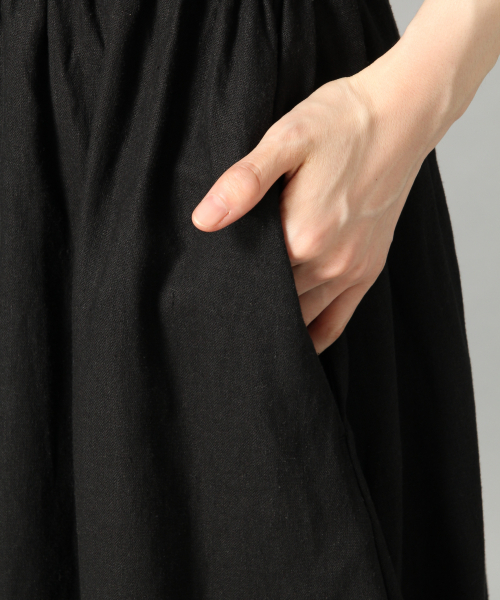 LOWRYS FARM（ローリーズファーム）の「アサコンマエボタンワンピース　837720（ワンピース・レディース・ブラック/ブラウン/カーキ/アイボリー/ベージュ/グリーン・FREE）」の8枚目の写真