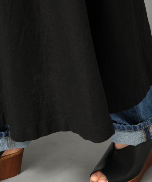 LOWRYS FARM（ローリーズファーム）の「アサコンマエボタンワンピース　837720（ワンピース・レディース・ブラック/ブラウン/カーキ/アイボリー/ベージュ/グリーン・FREE）」の12枚目の写真