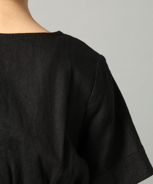 LOWRYS FARM（ローリーズファーム）の「アサコンマエボタンワンピース　837720（ワンピース・レディース・ブラック/ブラウン/カーキ/アイボリー/ベージュ/グリーン・FREE）」の10枚目の写真