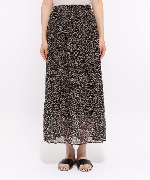 LAKOLE(ラコレ)の「ジラフ柄ブロークンプリーツスカート / LAKOLE(スカート・レディース・ブラック/ブラウン・SMALL/MEDIUM)」の7枚目の写真