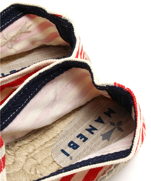 BEAMS LIGHTS Men's（ビームスライツ メンズ）の「○MANEBI / ストライプエスパドリーユ（サンダル・メンズ・ベージュ/ブルー/レッド・39/37/40/38/41）」の5枚目の写真