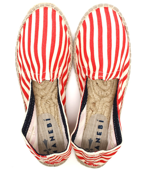 BEAMS LIGHTS Men's（ビームスライツ メンズ）の「○MANEBI / ストライプエスパドリーユ（サンダル・メンズ・ベージュ/ブルー/レッド・39/37/40/38/41）」の6枚目の写真