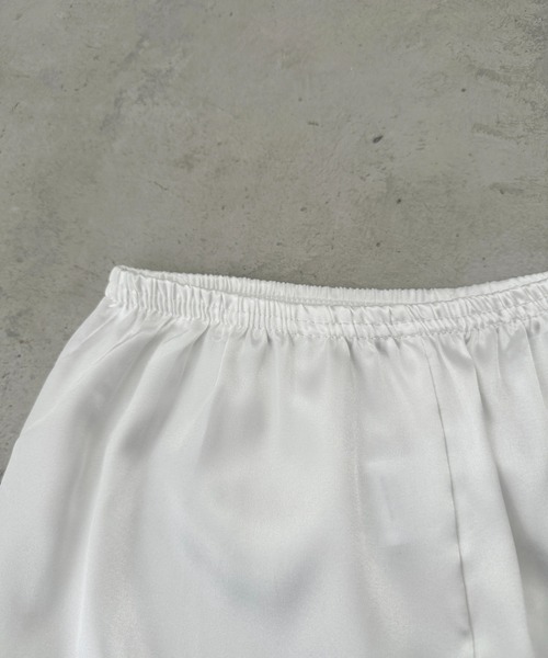 CLEA（クレア）の「レース付き ペチコート ショートパンツ（インナーウェア/肌着・レディース・ホワイト/ブラック/ベージュ/グレー・FREE）」の17枚目の写真