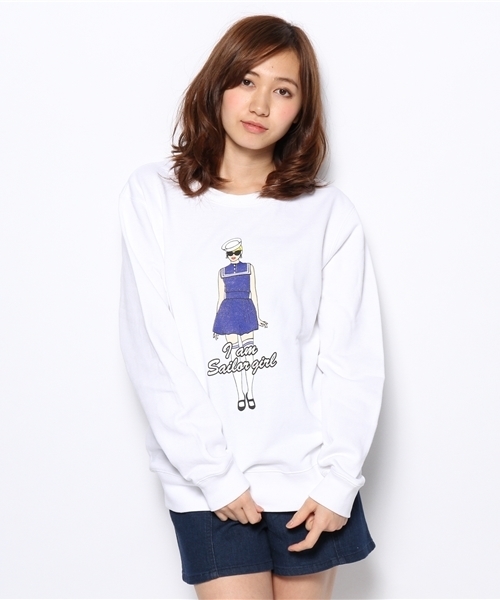WEGO(ウィゴー)の「WEGO/セーラーガールスウェット(スウェット・レディース・オフホワイト/杢グレー/ブルー/ネイビー・FREE)」の14枚目の写真