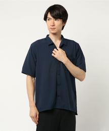 JUNRED | ストレッチオープンカラー半袖シャツ(シャツ/ブラウス)