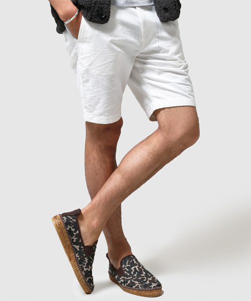 NANO universe(ナノユニバース)の「C/Lシャンブレーショーツ(その他パンツ・メンズ・ホワイト/ブラック/ベージュ/ブルー/ネイビー/イエロー・MEDIUM/SMALL/X-LARGE/LARGE)」の2枚目の写真