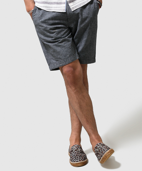 NANO universe(ナノユニバース)の「C/Lシャンブレーショーツ(その他パンツ・メンズ・ホワイト/ブラック/ベージュ/ブルー/ネイビー/イエロー・MEDIUM/SMALL/X-LARGE/LARGE)」の3枚目の写真