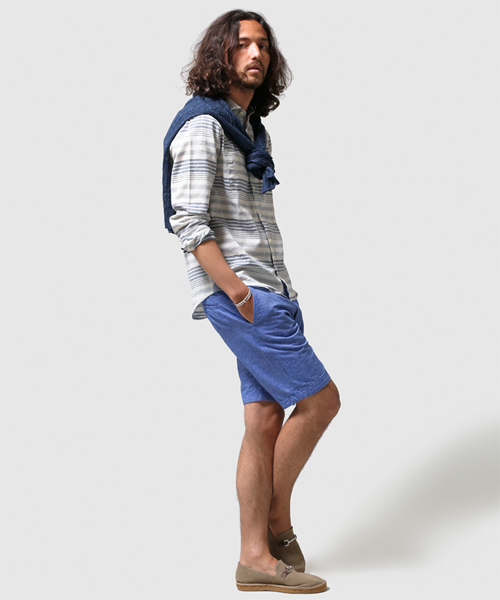 NANO universe(ナノユニバース)の「C/Lシャンブレーショーツ(その他パンツ・メンズ・ホワイト/ブラック/ベージュ/ブルー/ネイビー/イエロー・MEDIUM/SMALL/X-LARGE/LARGE)」の18枚目の写真