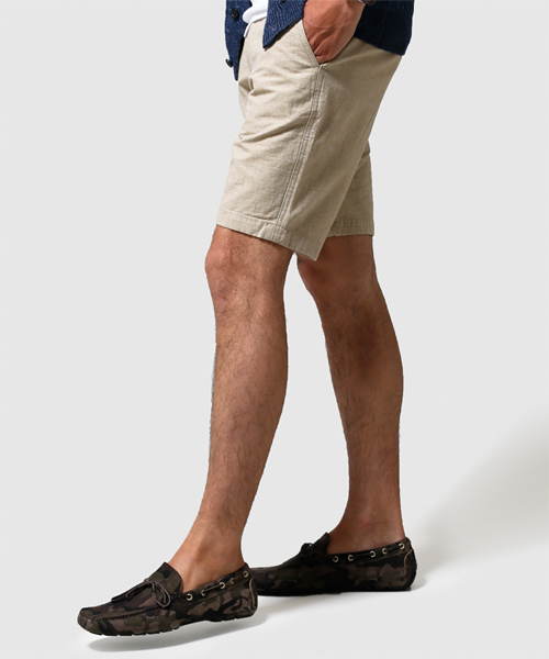 NANO universe(ナノユニバース)の「C/Lシャンブレーショーツ(その他パンツ・メンズ・ホワイト/ブラック/ベージュ/ブルー/ネイビー/イエロー・MEDIUM/SMALL/X-LARGE/LARGE)」の8枚目の写真