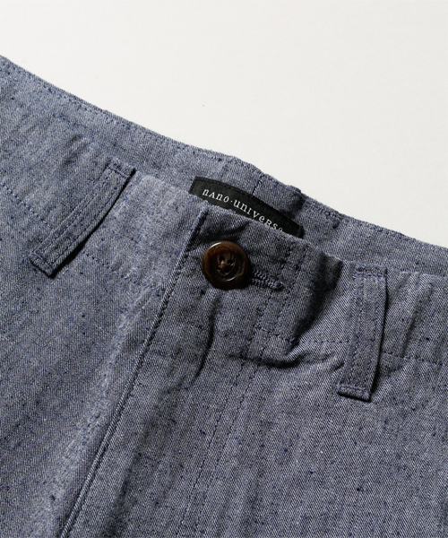 NANO universe(ナノユニバース)の「C/Lシャンブレーショーツ(その他パンツ・メンズ・ホワイト/ブラック/ベージュ/ブルー/ネイビー/イエロー・MEDIUM/SMALL/X-LARGE/LARGE)」の16枚目の写真