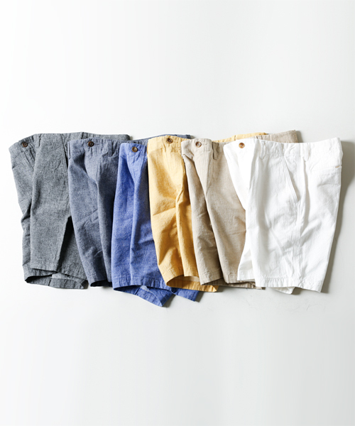 NANO universe(ナノユニバース)の「C/Lシャンブレーショーツ(その他パンツ・メンズ・ホワイト/ブラック/ベージュ/ブルー/ネイビー/イエロー・MEDIUM/SMALL/X-LARGE/LARGE)」の10枚目の写真