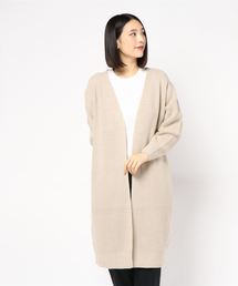AMERICAN HOLIC | 片畦ロングニットカーディガン(カーディガン/ボレロ)