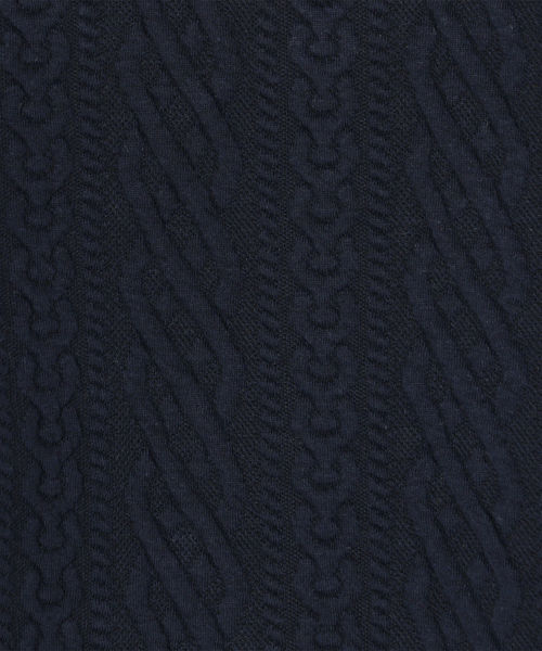 liflattie ships（リフラティ シップス）の「liflattie ships:ケーブルキルトトップス（Tシャツ/カットソー・レディース・ネイビー/グレー/オフホワイト・SMALL/MEDIUM）」の5枚目の写真