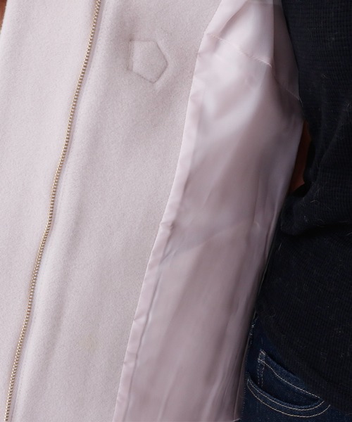 ElegChic（エレグシック）の「マルチウェイダッフルショートコート フード付き 結婚式対応（ダッフルコート・レディース・ネイビー/ピンク/ライトグレー・M）」の16枚目の写真
