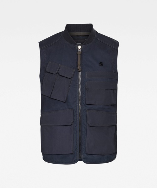 G-STAR RAW (ジースターロゥ) Padded Belted Vest (パッド入りベルト付きベスト) サステナブル ストレートフィット ベスト 楽天市場】【セール 30％OFF】 ジースター ジャケット アウター