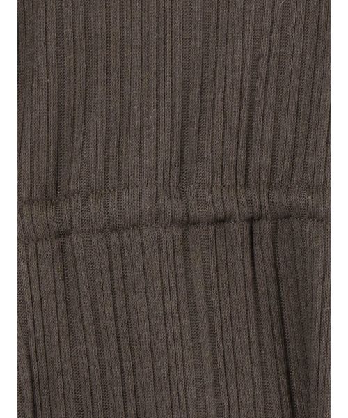 Ungrid（アングリッド）の「ウエストギャザーロングスリーブTee（Tシャツ/カットソー・レディース・ダークブラウン/カーキ/アイボリー・FREE）」の7枚目の写真