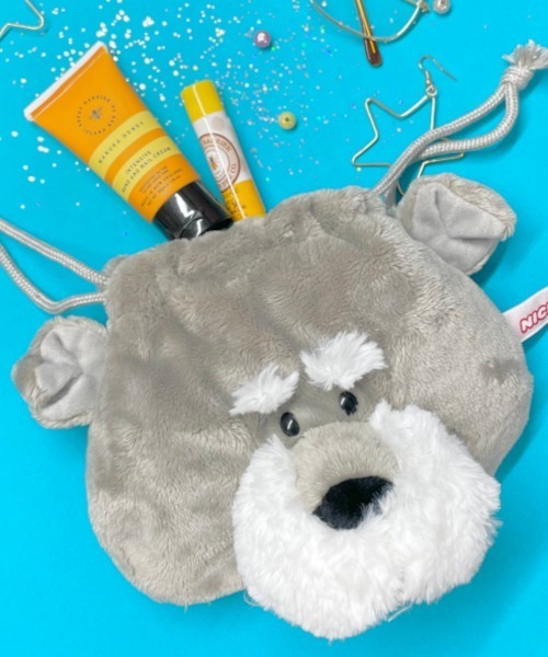 NICI/フィギュアフェイスポーチ シュナウザー もこもこ（ポーチ