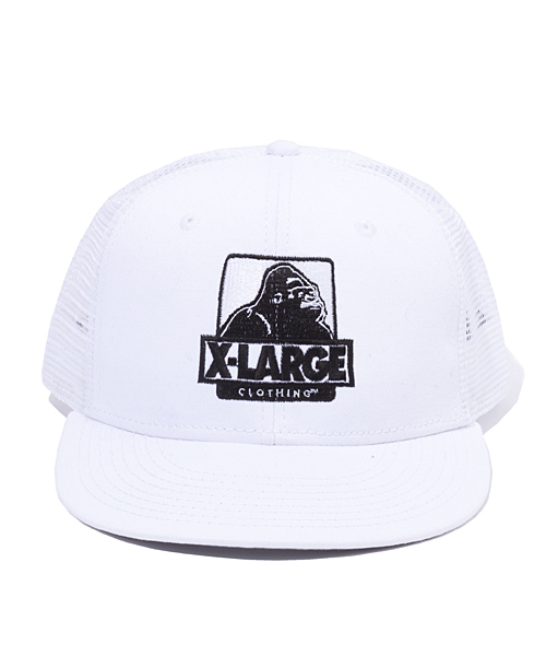 XLARGE（エクストララージ）の「EMBROIDERY OG MESH TRUCKER CAP（キャップ・メンズ・ホワイト/ブラック/レッド/ネイビー・ONE SIZE）」の2枚目の写真
