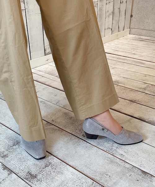 フィズリーン ベージュ 軽量 ストラップ パンプス 23.5㎝ With Width（ウィズウィズ）ストラップパンプス ダークベージュ
