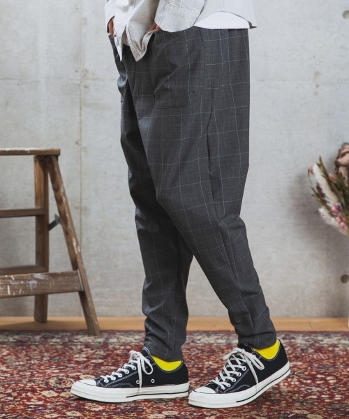 rehacer(レアセル)の「rehacer : " Monpe " Easy Pants Made in Japan / ” もんぺ ”イージーパンツ メイドインジャパン(その他パンツ・メンズ・ブラック/ネイビー/グレイッシュベージュ/ブラック系その他3/グレー系その他3/ブラック系その他2/グレー系その他2/グレー・SMALL/MEDIUM/LARGE)」の6枚目の写真