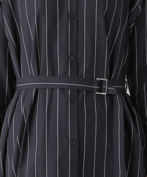 LEPSIM（レプシィム）の「ベルトツキシャツワンピース　872345（シャツワンピース・レディース・ホワイト/ネイビー/モカ・MEDIUM/LARGE）」の17枚目の写真