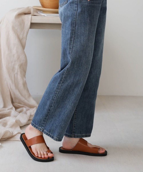 Bab（バブ）の「【WEB限定】ダブルボタンワイドデニム（デニムパンツ・レディース・ライトブルー/ブルー・M/L）」の20枚目の写真