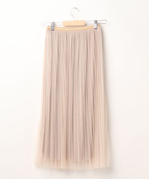 SpRay（スプレイ）の「ラメチュールスカート（スカート・レディース・ブラック/ベージュ/サックスブルー/アイボリー・FREE）」の5枚目の写真