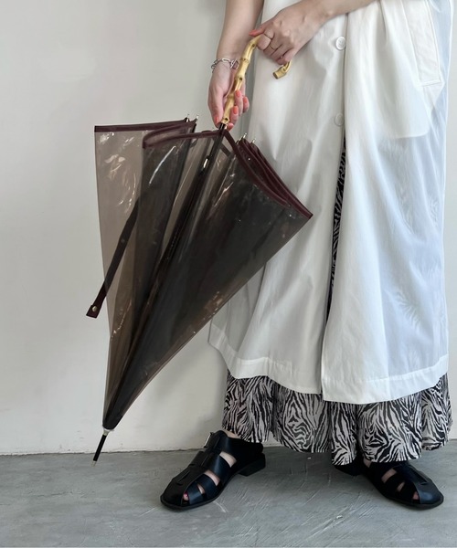 A part by（アパートバイ）の「バンブーハンドルクリアカサ　911486（長傘・レディース・ブラック/ブラウン/ホワイト系その他2・FREE）」の16枚目の写真