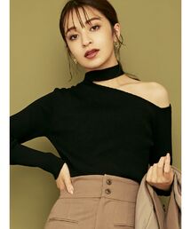 RESEXXY | ワンショルチョーカートップス(ニット/セーター)