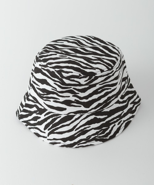 SpRay（スプレイ）の「ゼブラバケットＨＡＴ（ハット・レディース・ホワイト/ブラウン・FREE）」の8枚目の写真