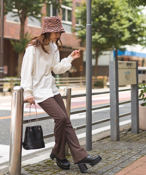 SpRay（スプレイ）の「ゼブラバケットＨＡＴ（ハット・レディース・ホワイト/ブラウン・FREE）」の3枚目の写真