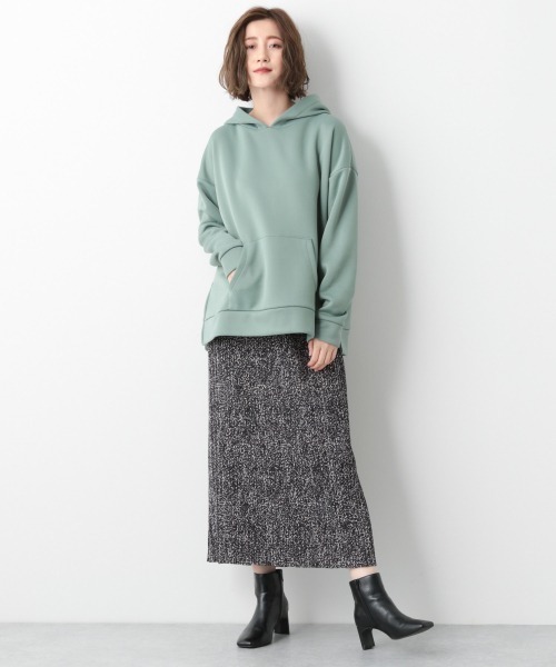 A part by(アパートバイ)の「【店舗限定】ヘンケイドットホソプリーツスカート 916735(スカート・レディース・チャコールグレー/ベージュ・FREE)」の6枚目の写真