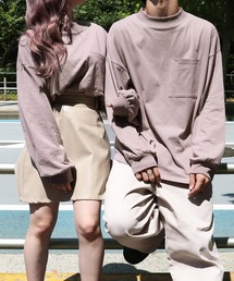 PairPair | ポケ付きモックネックロンT(ユニセックス)(Tシャツ/カットソー)