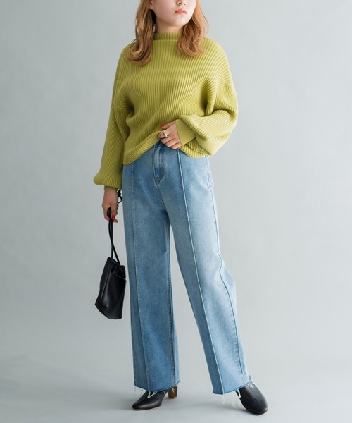 prose verse(プロズヴェール)の「ピンタックデニムパンツ(デニムパンツ・レディース・ブルー・MEDIUM/LARGE)」の19枚目の写真