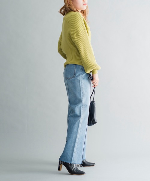 prose verse(プロズヴェール)の「ピンタックデニムパンツ(デニムパンツ・レディース・ブルー・MEDIUM/LARGE)」の18枚目の写真