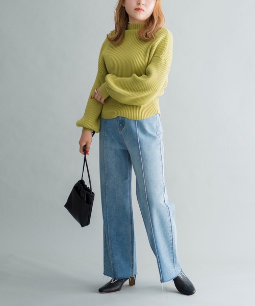 prose verse(プロズヴェール)の「ピンタックデニムパンツ(デニムパンツ・レディース・ブルー・MEDIUM/LARGE)」の17枚目の写真