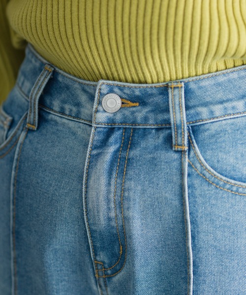 prose verse(プロズヴェール)の「ピンタックデニムパンツ(デニムパンツ・レディース・ブルー・MEDIUM/LARGE)」の10枚目の写真