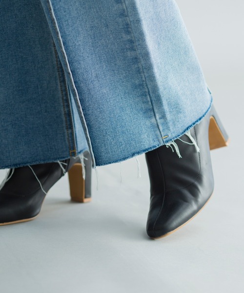 prose verse(プロズヴェール)の「ピンタックデニムパンツ(デニムパンツ・レディース・ブルー・MEDIUM/LARGE)」の5枚目の写真