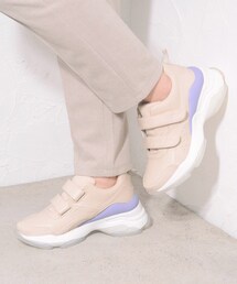 ◆カラーソールベルテッドスニーカー