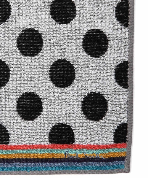 Paul Smith ポールスミス の アーティストストライプライン ドット タオルハンカチ 0363 Thank ハンカチ ハンドタオル Wear