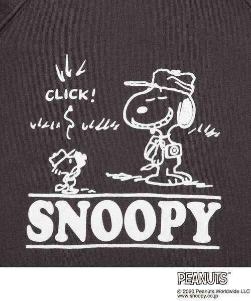 裏毛前あきパーカー パーカー Peanuts ピーナッツ のファッション Snoopy スヌーピー パーカー セール