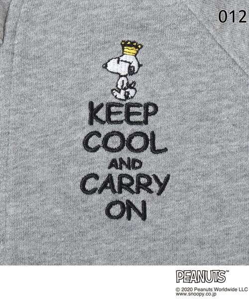 裏毛前あきパーカー パーカー Peanuts ピーナッツ のファッション Snoopy スヌーピー パーカー セール