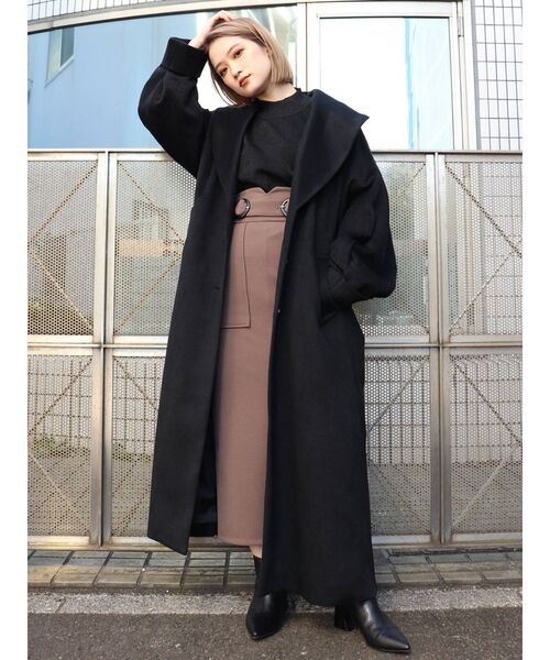 MURUA ガウン MURUA アウター ガウンコート サマーコート ストライプ 刺繍