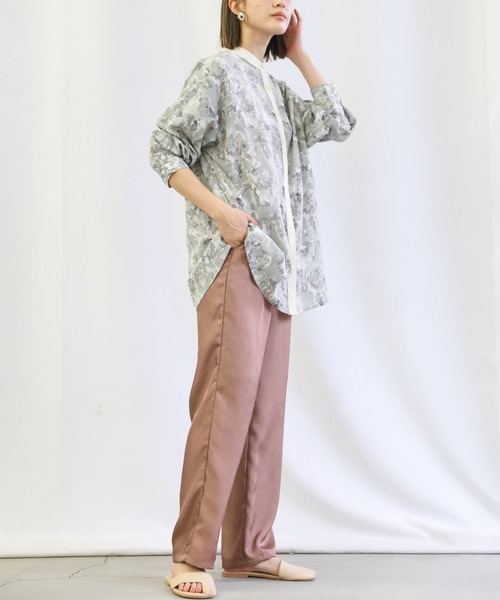 select MOCA(セレクトモカ)の「2021 SS クリンクルサテンワイドパンツ(その他パンツ・レディース・ブラウン/グリーン/ライトベージュ・FREE)」の20枚目の写真