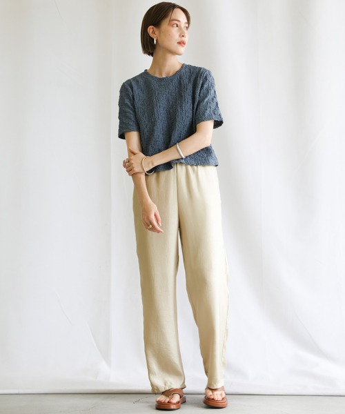 2021 SS クリンクルサテンワイドパンツ（その他パンツ）｜select MOCA