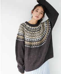 CRAFT STANDARD BOUTIQUE | フェアアイル柄ラグランニットプルオーバー〇(ニット/セーター)