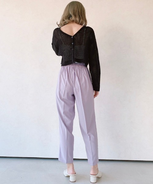VANNIE U(ヴァニーユー)の「【Sサイズ展開有】センタープレスカラースラックスパンツ(スラックス・レディース・パープル/イエロー/ブルー/ライトグリーン/アイボリー・SMALL/FREE)」の20枚目の写真