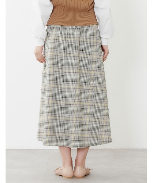 POU DOU DOU（プードゥドゥ）の「チェックAラインスカート（スカート・レディース・グリーン/ピンク/ブルー・3）」の20枚目の写真